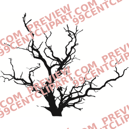 Tree Silhouettes Design 05 | SVG, DXF & PNG