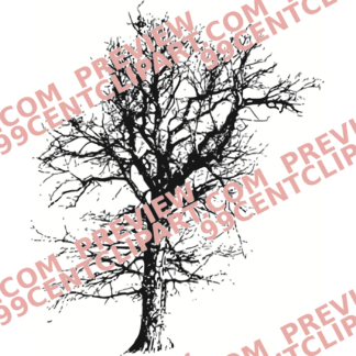 Tree Silhouettes Design 07 | SVG, DXF & PNG