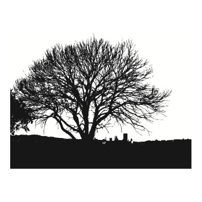 Tree Silhouettes Design 10 | SVG, DXF & PNG