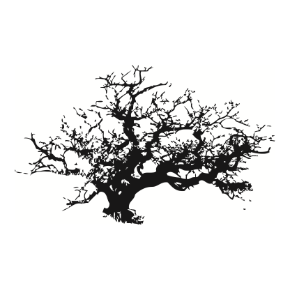 Tree Silhouettes Design 13 | SVG, DXF & PNG