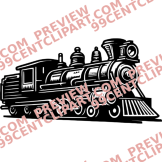 Vintage Trains Design 05 | SVG, DXF & PNG