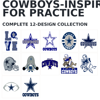 Cowboys-Inspired for Practice complete collection