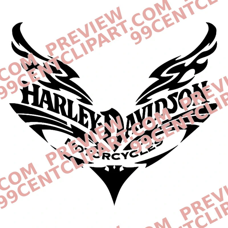 Harley-Davidson-Inspired for Practice Design 08 | SVG, DXF & PNG