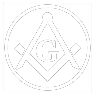 Masonic Symbol Design 05 | SVG, DXF & PNG