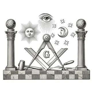 Masonic Symbol Design 11 | SVG, DXF & PNG