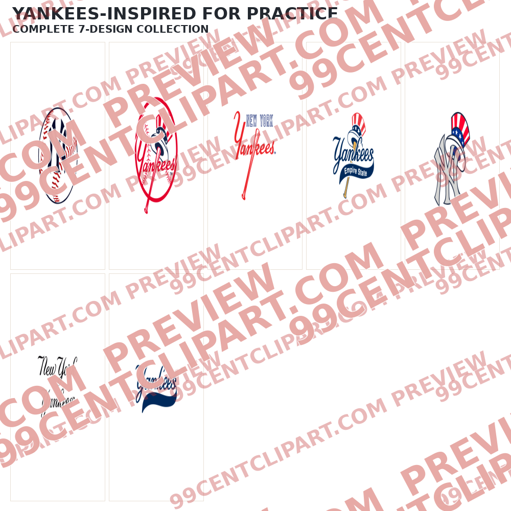 Yankees-Inspired for Practice complete collection